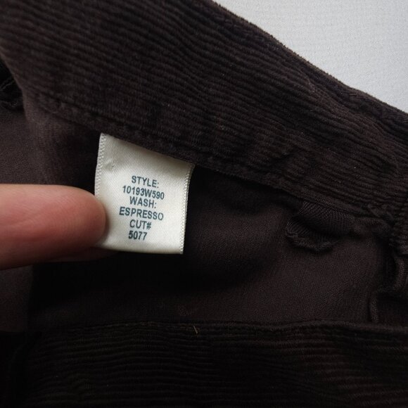 Nili Lotan Shon Pants Corduroy Espresso 0 - Picture 10 of 11